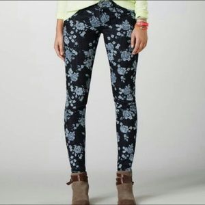 American Eagle Outfitters Floral Jeggings sz 8